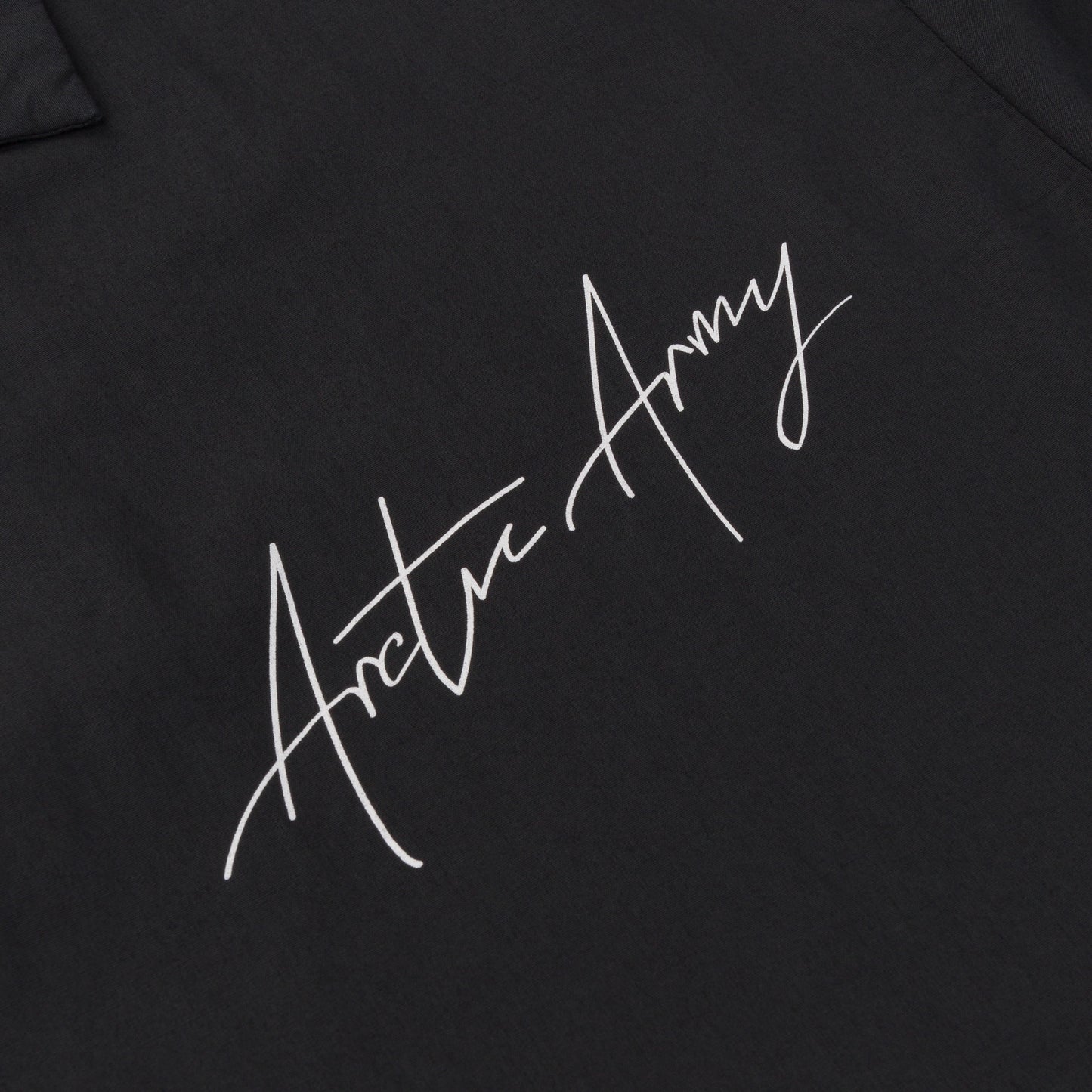 Script Bowling Shirt in Black