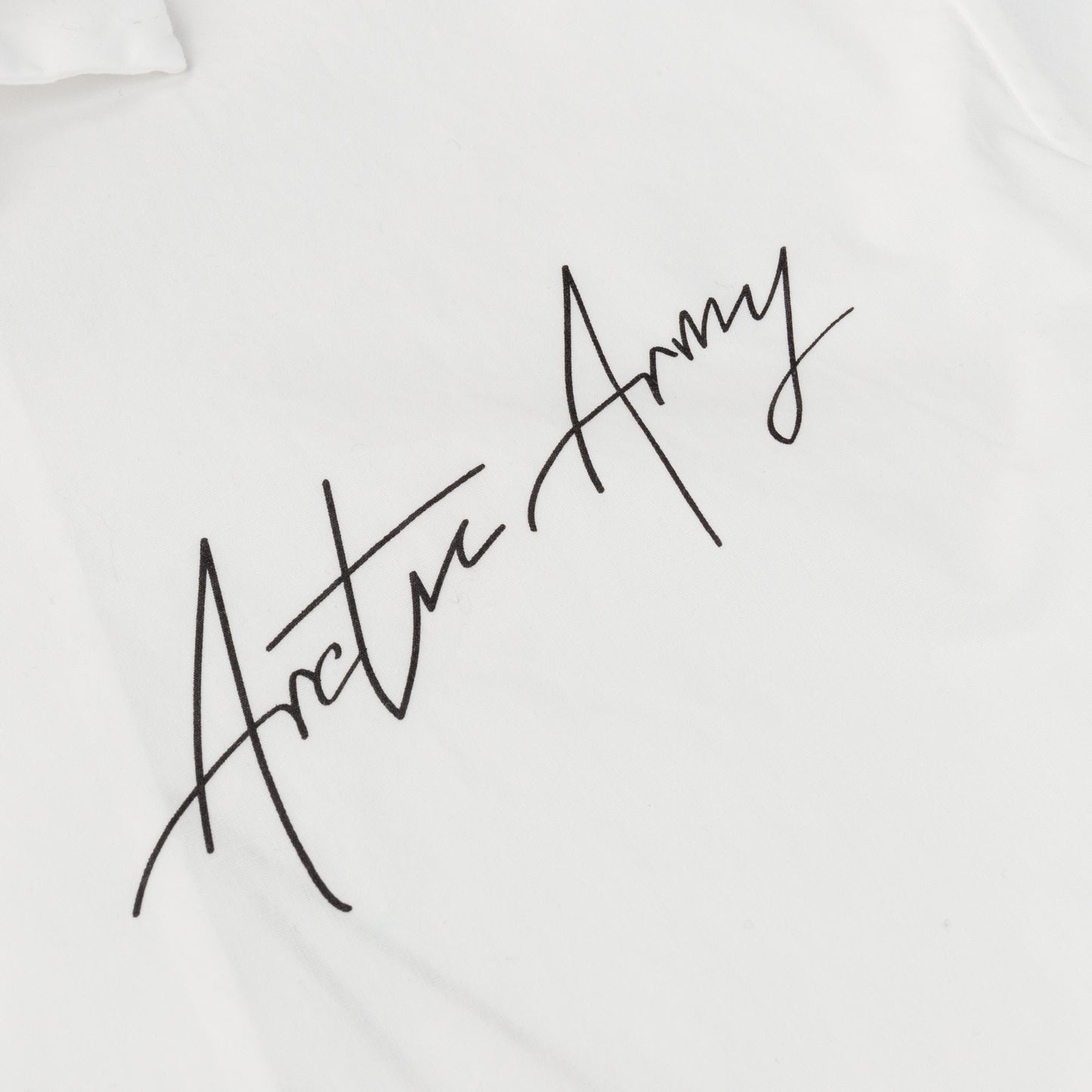 Script Bowling Shirt in White