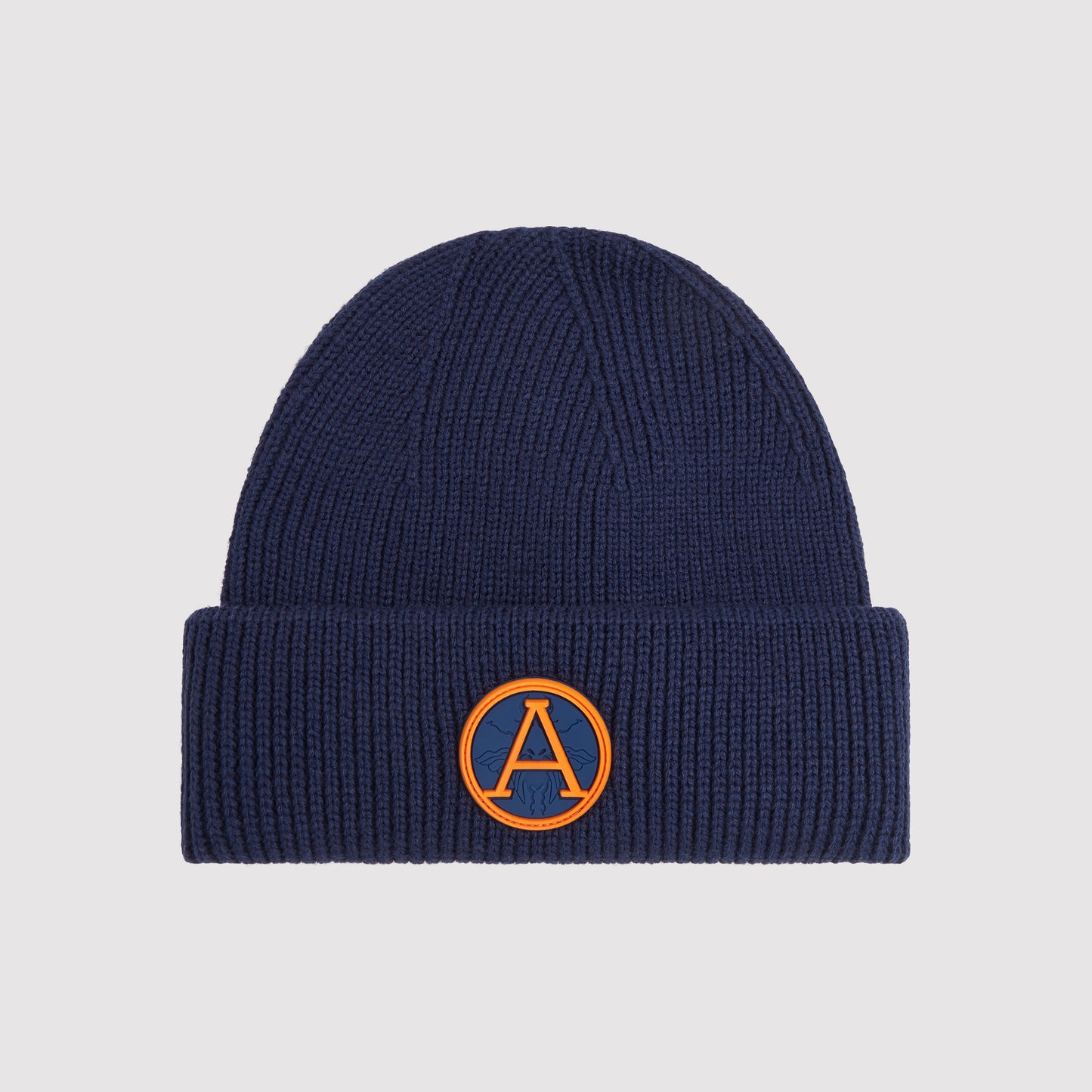 Kids Badge Beanie in Navy
