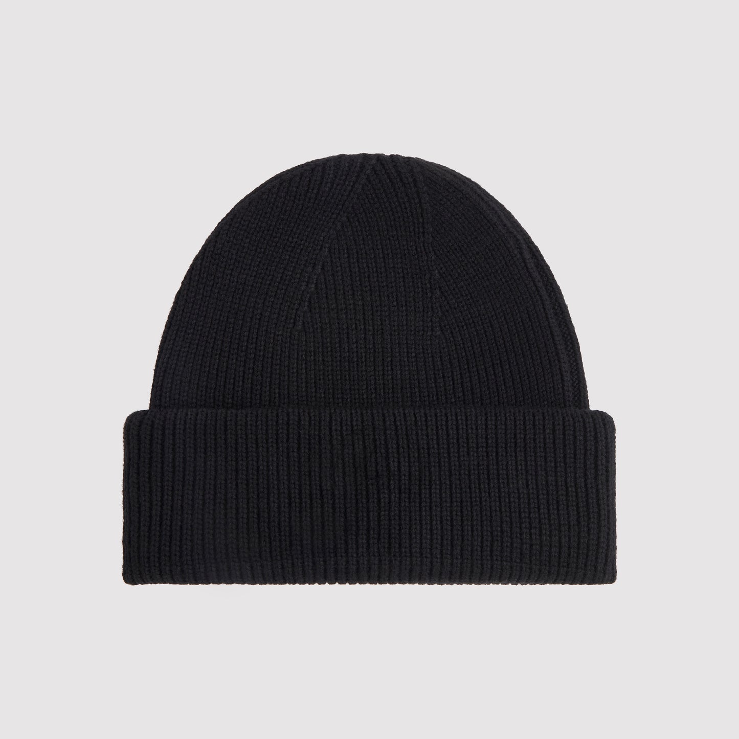 Kids Badge Beanie in Black / Yellow