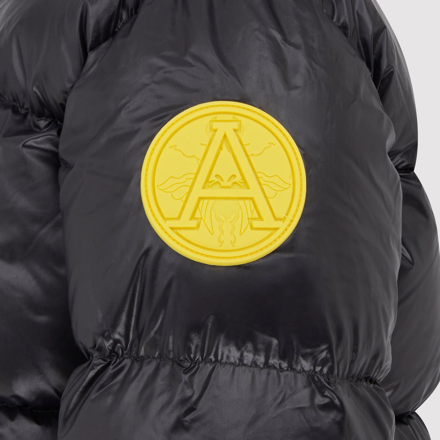 Kids Puffer in Black / Yellow