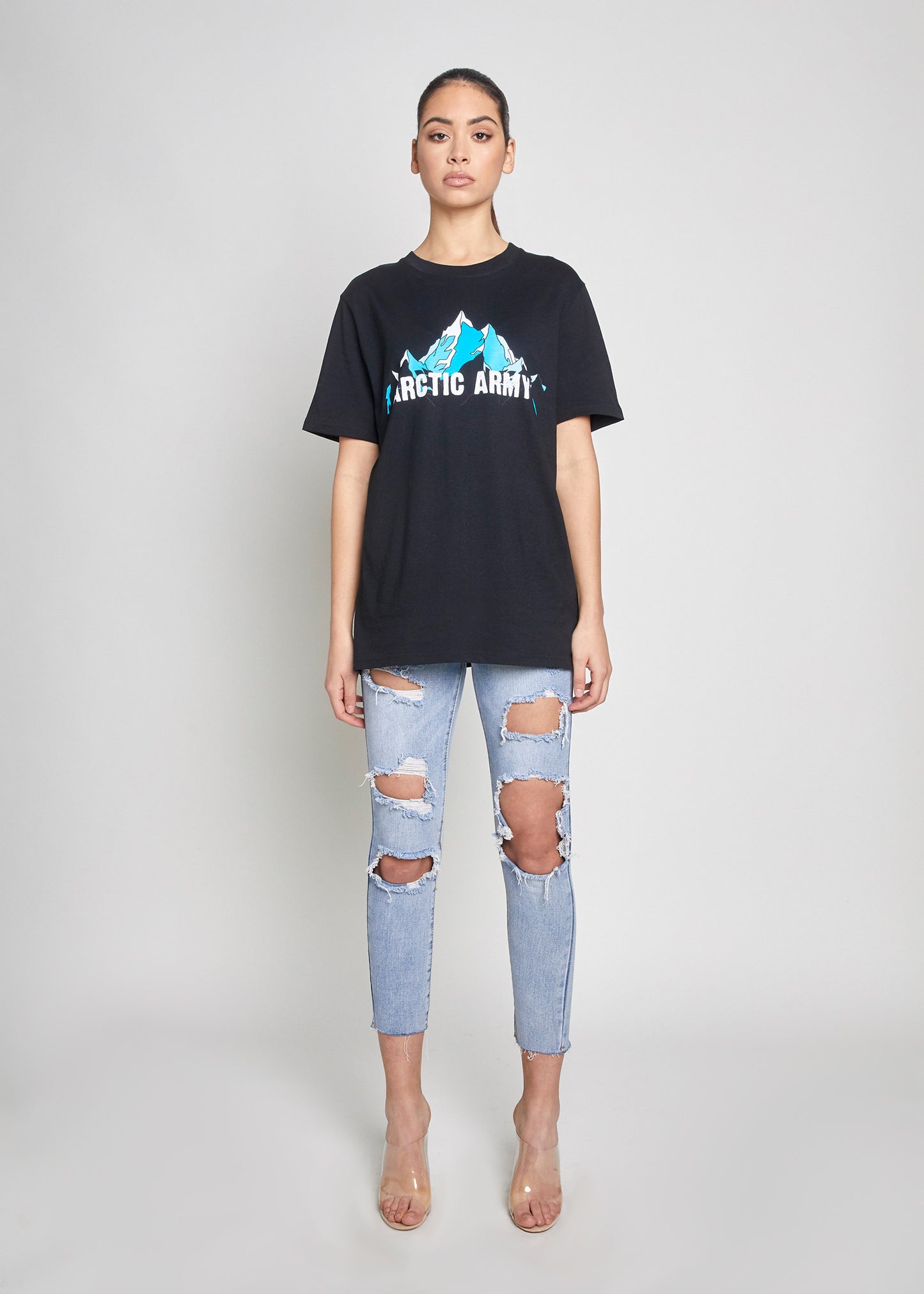 Women's Mountains T-Shirt in Black