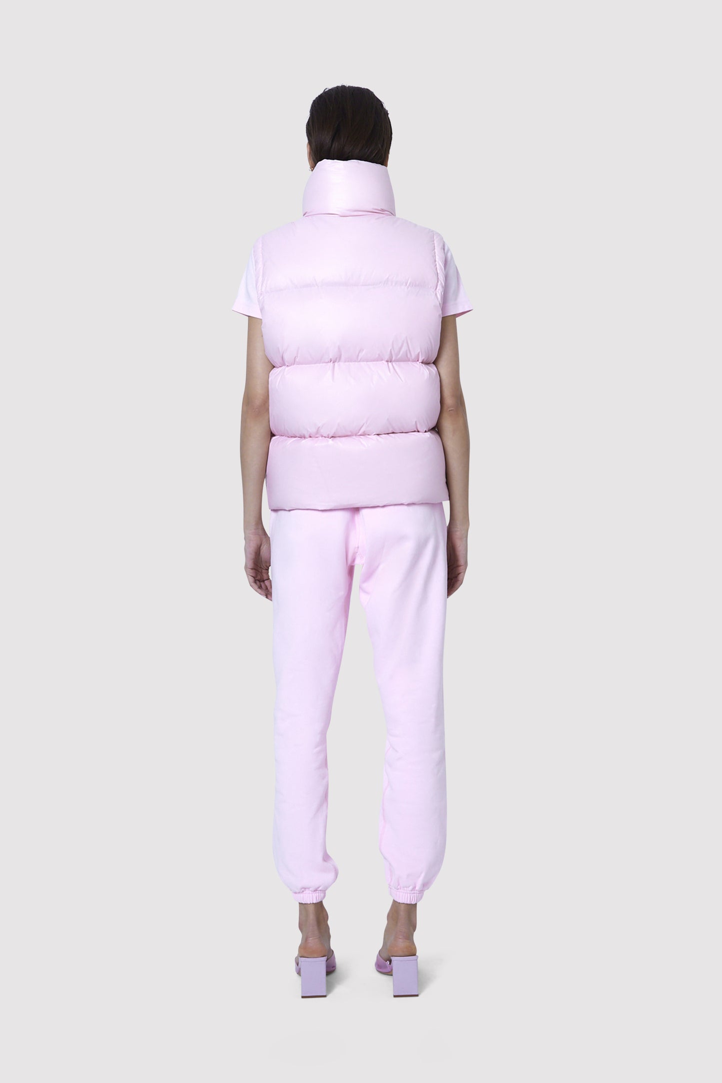 Women's Gilet in Baby Pink