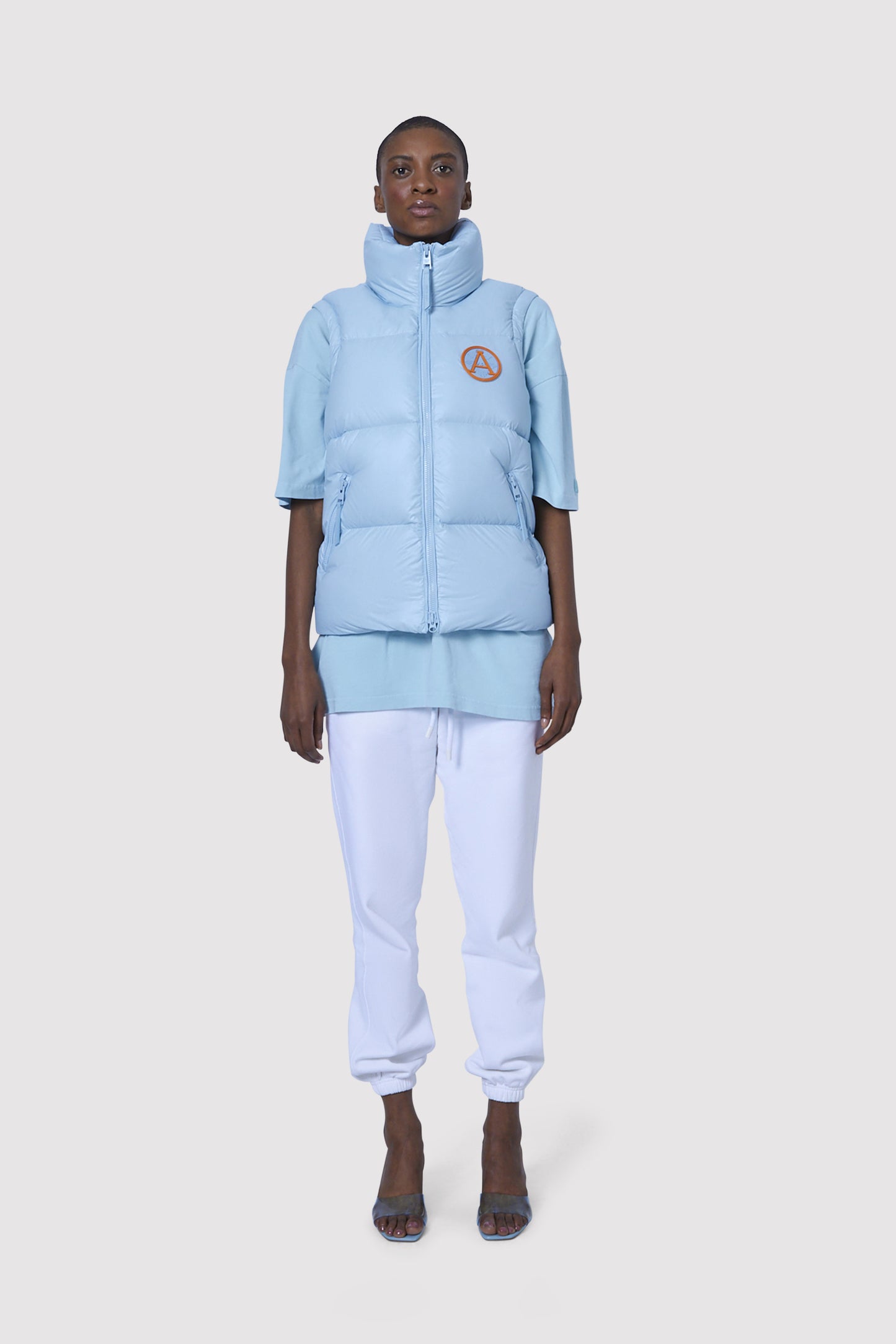 Women's Gilet in Baby Blue