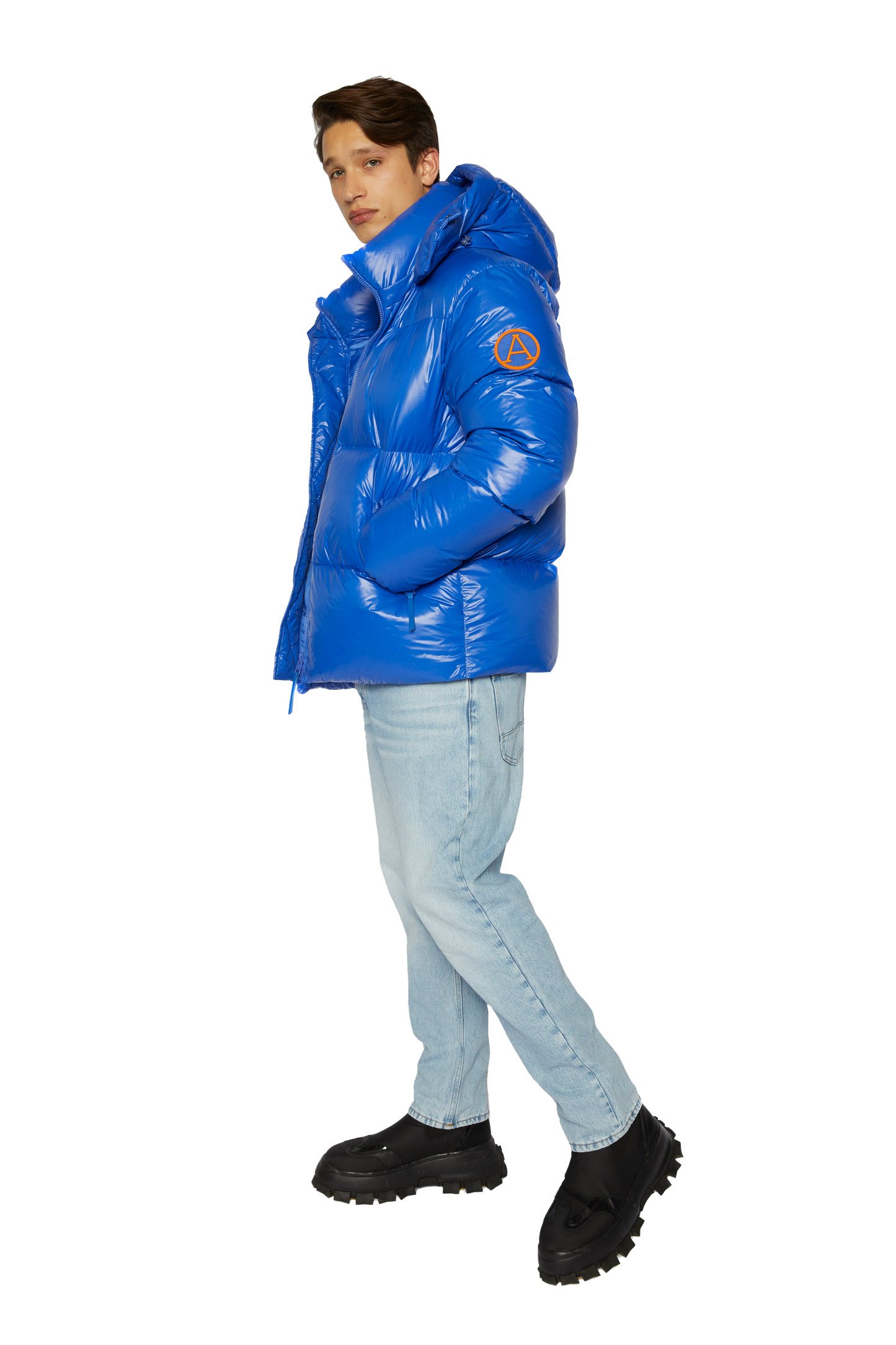 Men's Puffer in Cobalt Blue