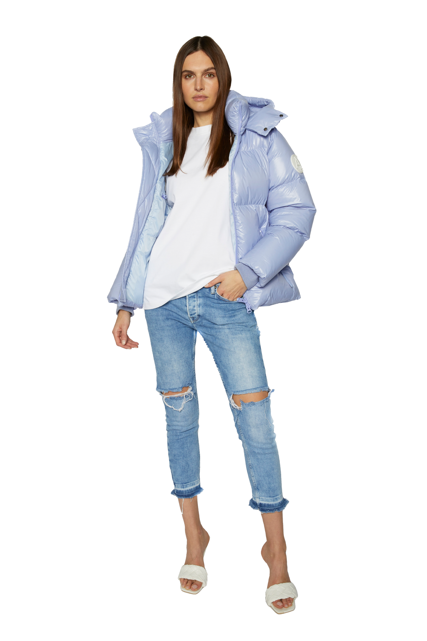 Women's Puffer in Lilac