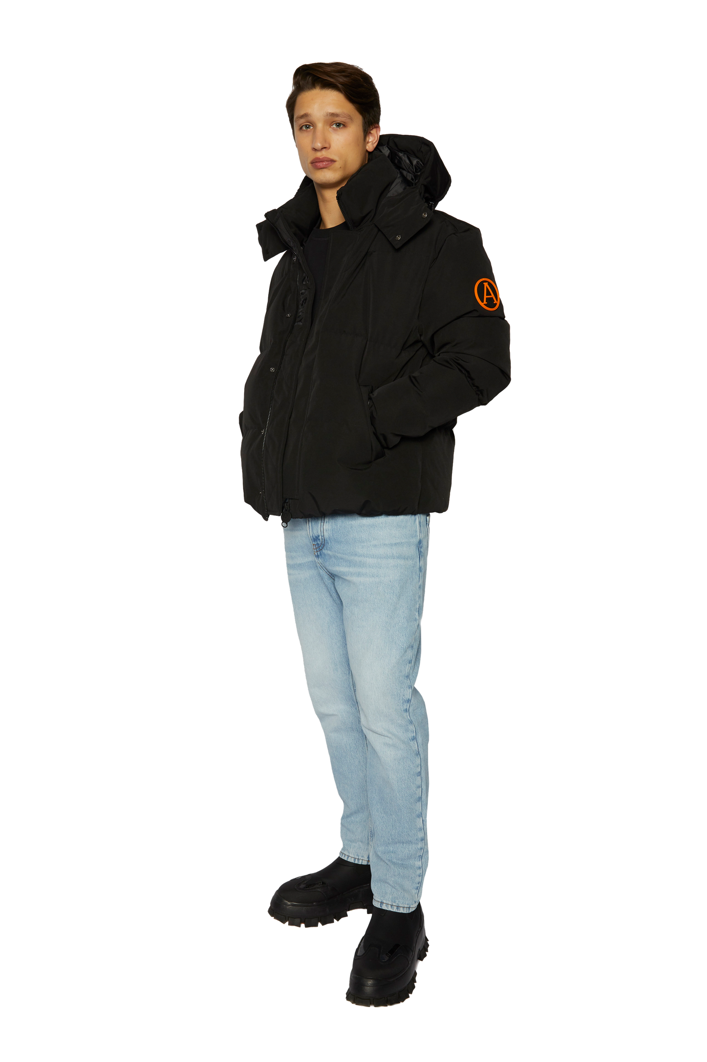 Men's Tailored Puffer in Black
