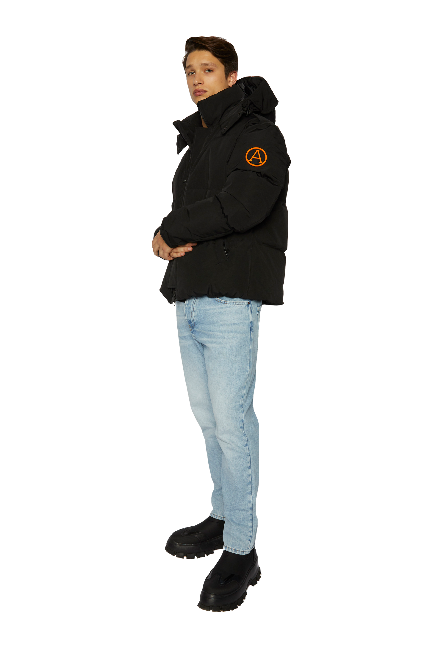 Men's Tailored Puffer in Black
