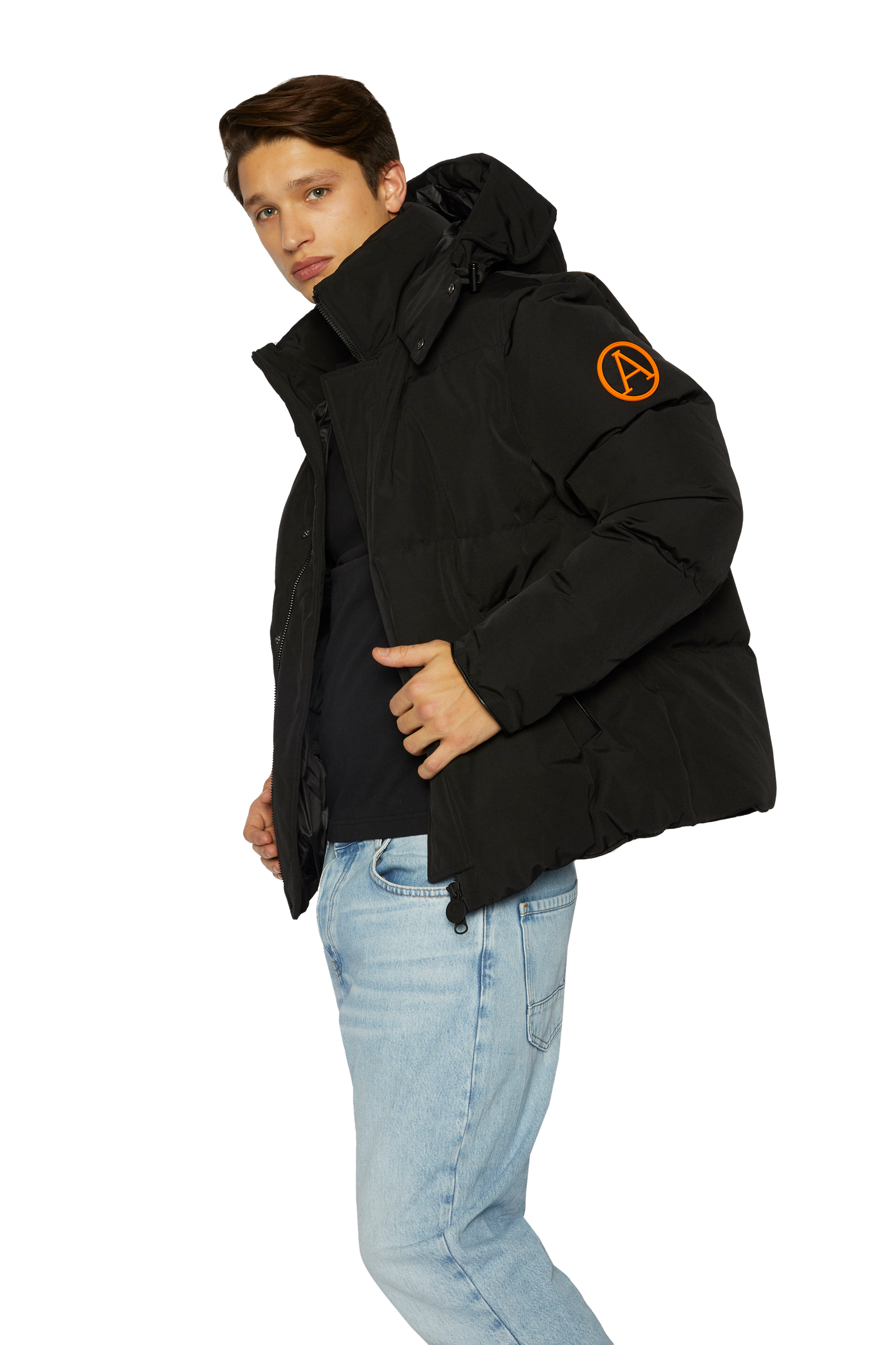 Men's Tailored Puffer in Black