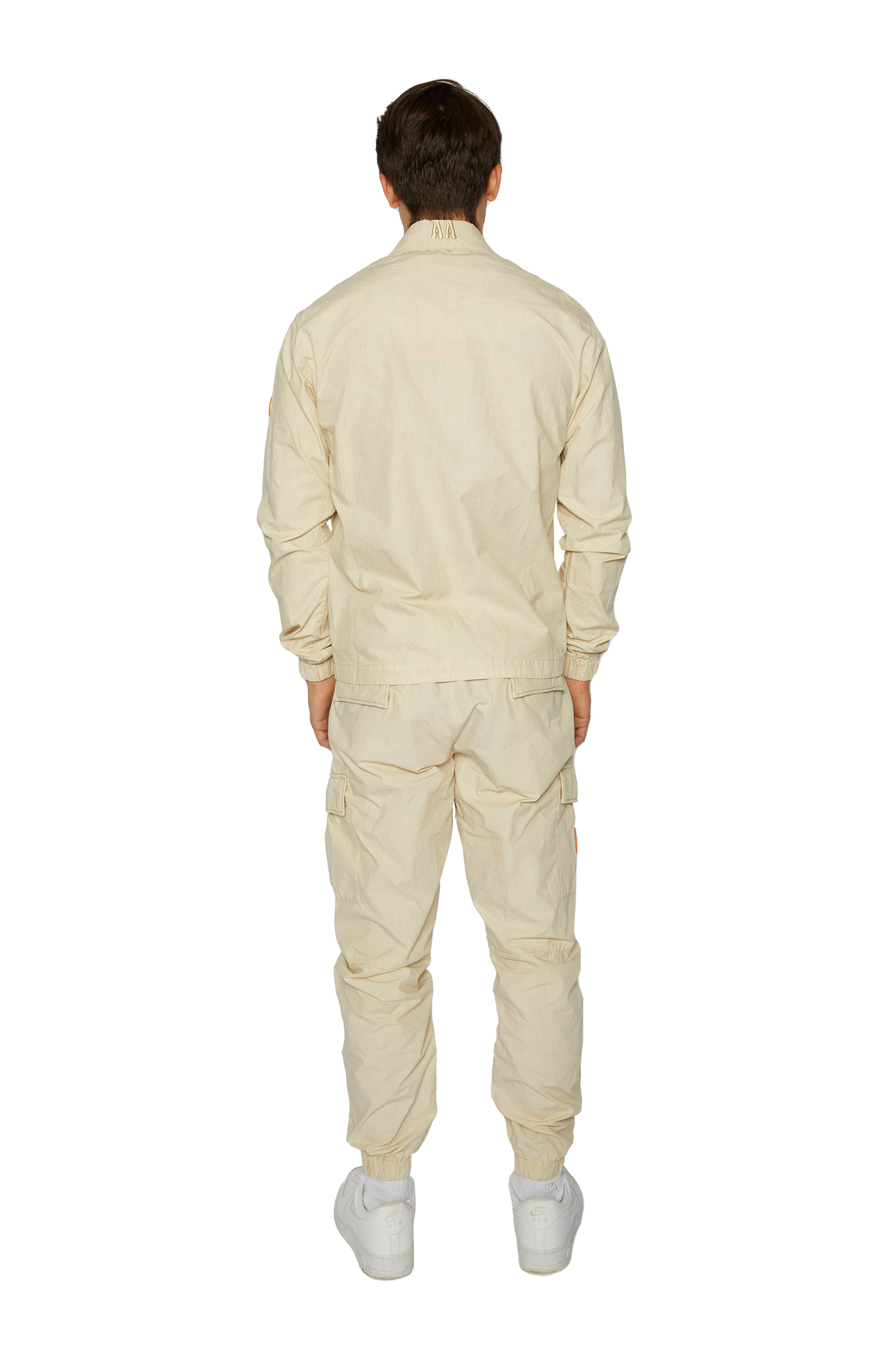 Men's Cargo Pocket LS Shirt in Washed Chalk