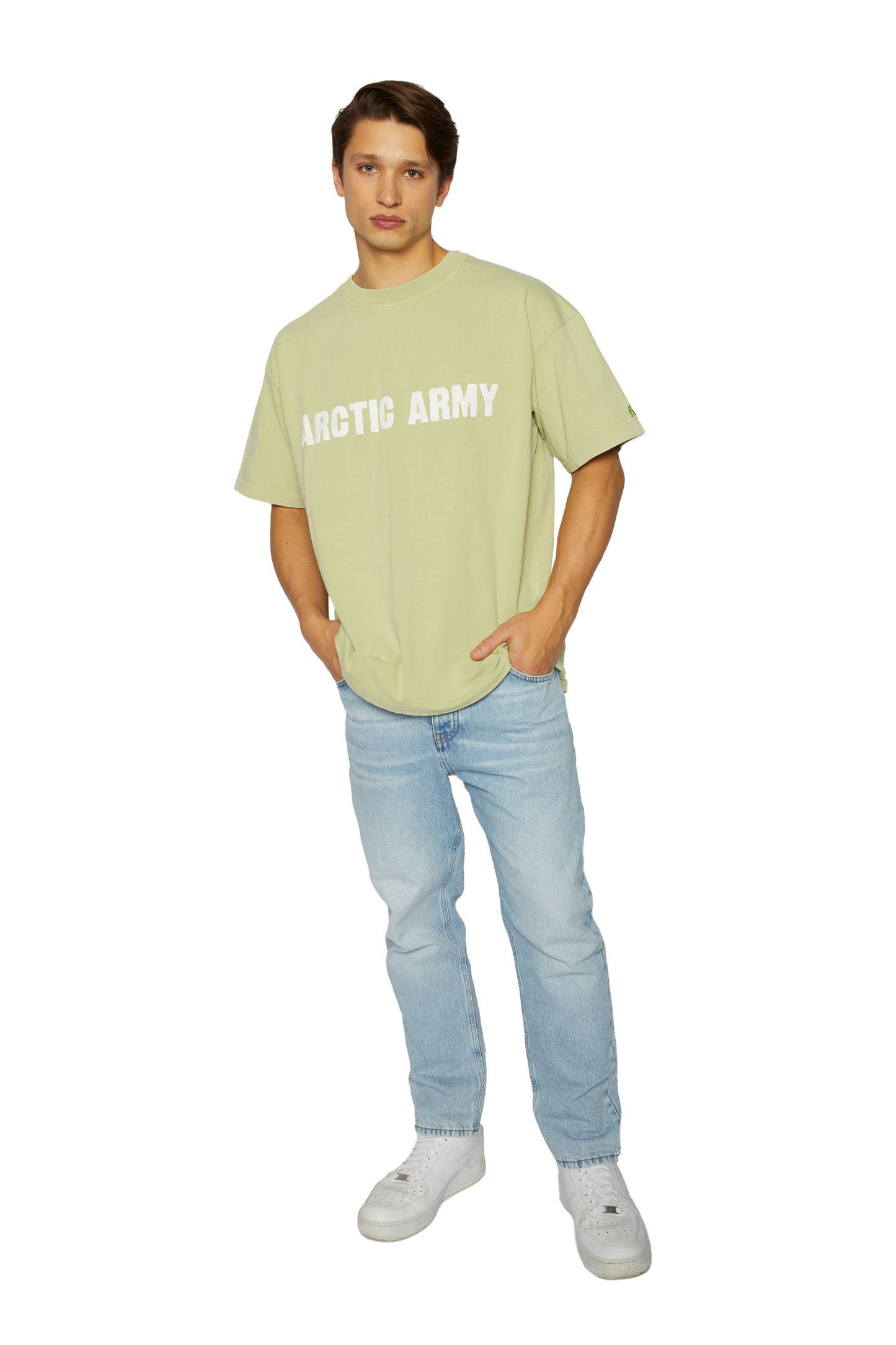 Men's AA T-Shirt in Washed Pistachio