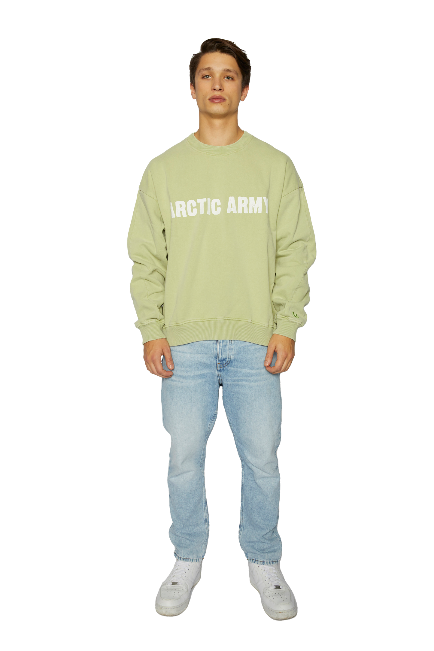 Men's AA Sweatshirt in Washed Pistachio