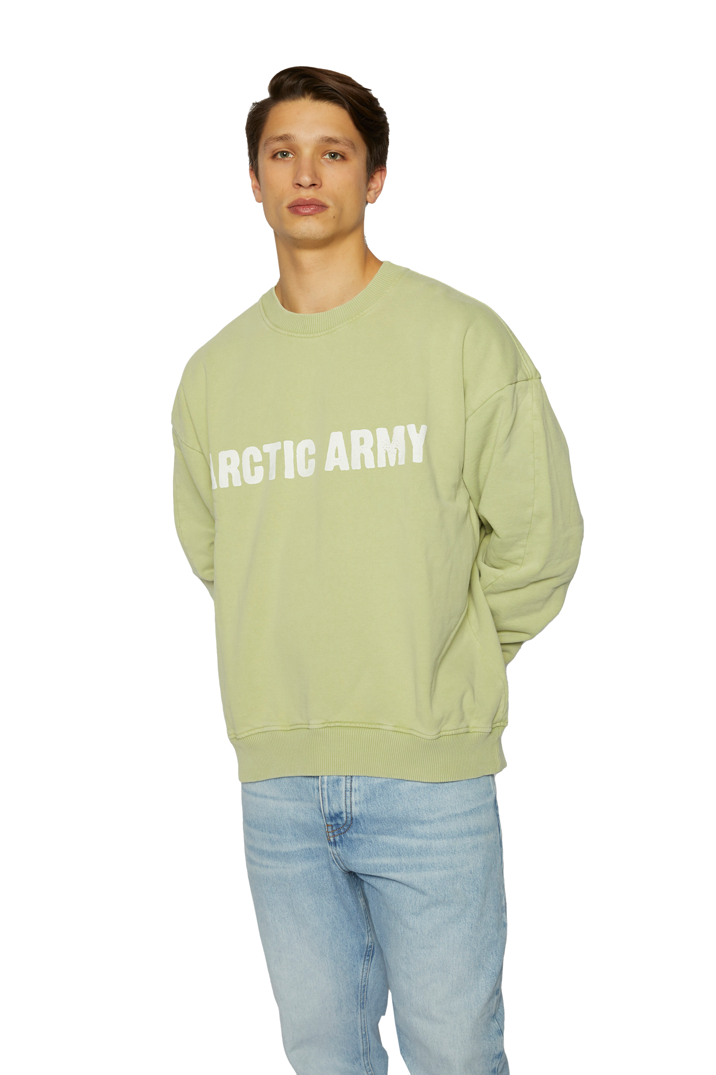 Men's AA Sweatshirt in Washed Pistachio
