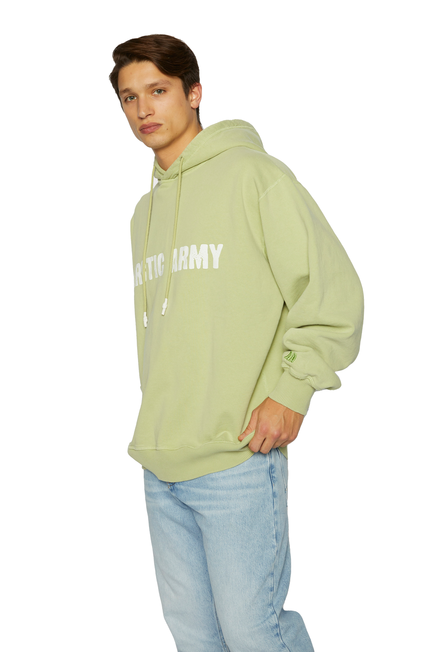 Men's AA Hoodie in Washed Pistachio
