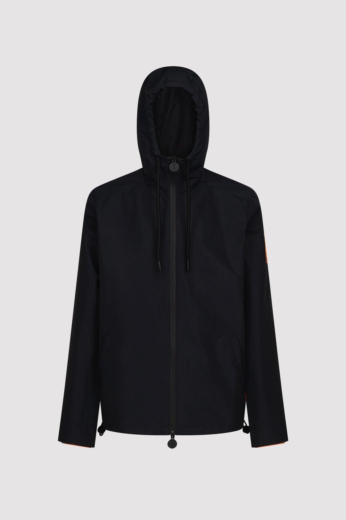 Men's Zip Through Windbreaker in Black