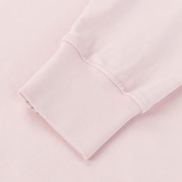 Script Hoodie in Bleach Pink