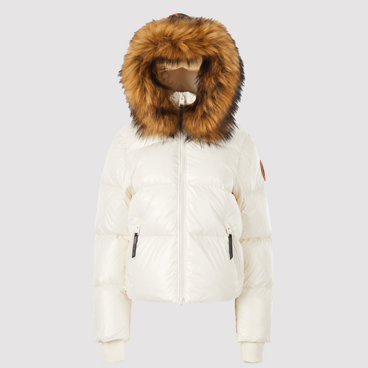 Women's Heavyweight Arctic Crop Puffer in White