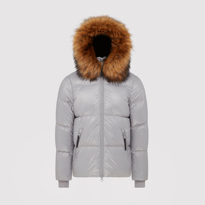 Women's Arctic Faux Puffer in Grey