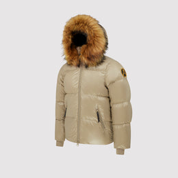 Women's Arctic Faux Puffer in Taupe
