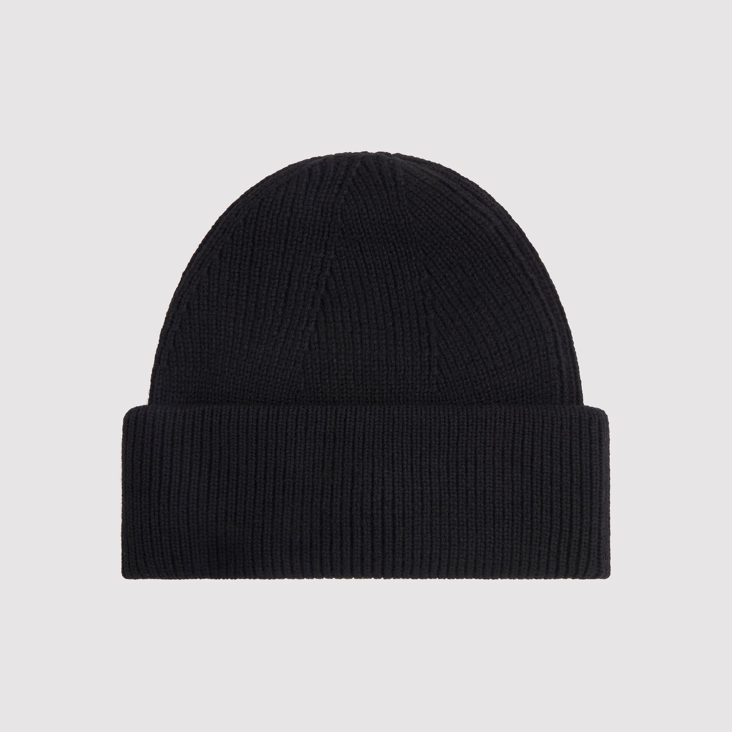 Badge Beanie in Black / White