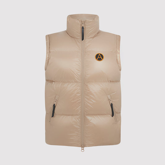 Women's Arctic Shiny Gilet in Taupe