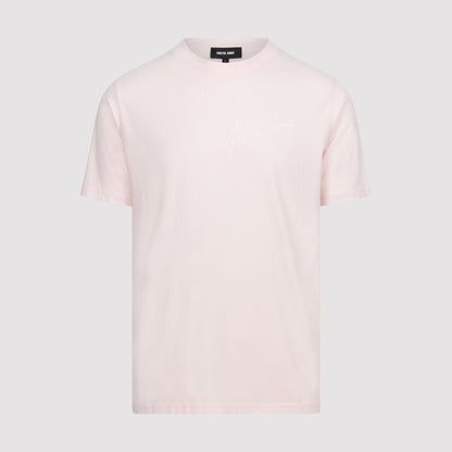 Script T-Shirt in Bleach Pink