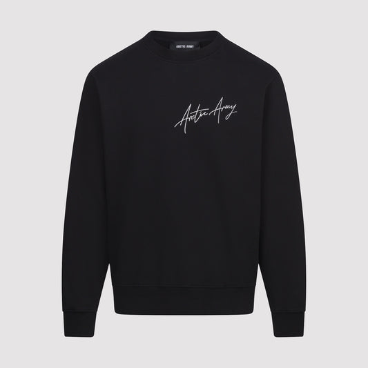 Script Sweatshirt in Black