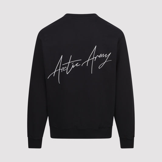 Script Sweatshirt in Black