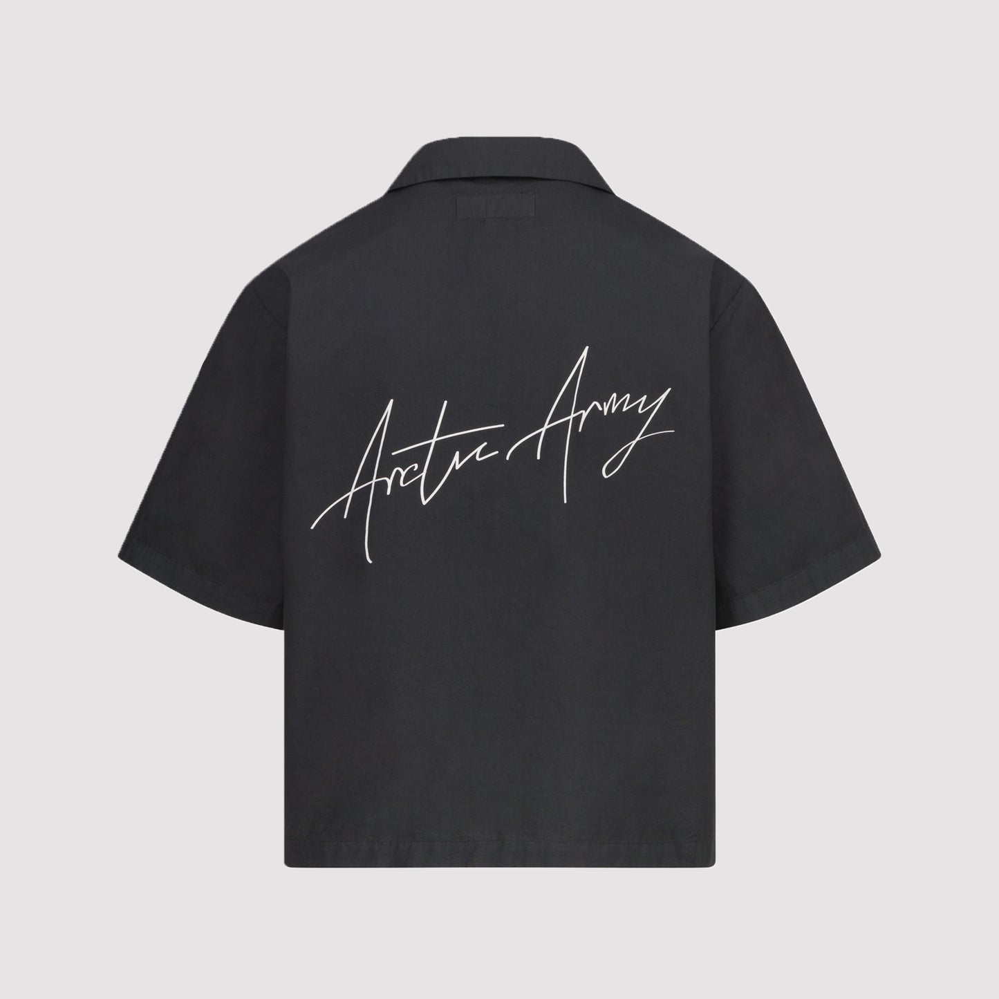 Script Bowling Shirt in Black