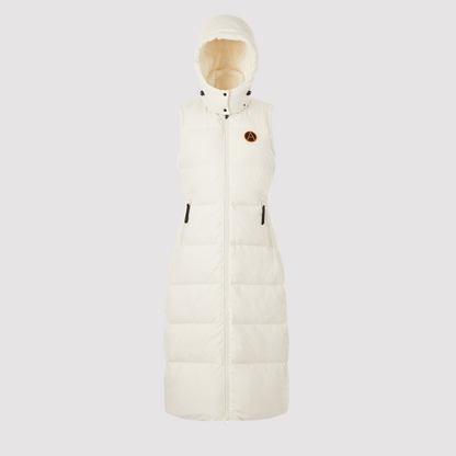 Women's Heavyweight Arctic Long Gilet in White