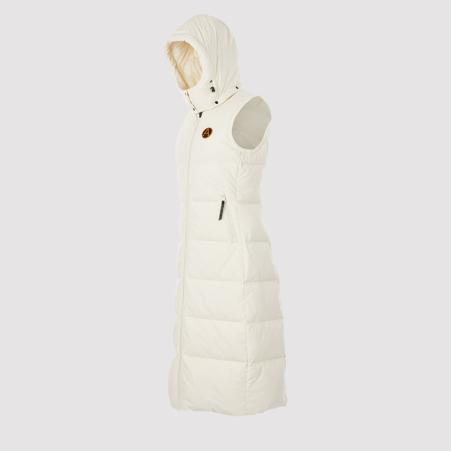 Women's Heavyweight Arctic Long Gilet in White