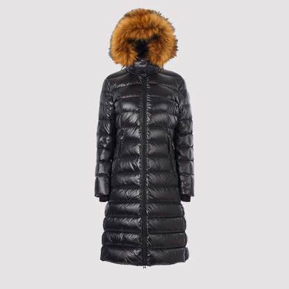 Women's Heavyweight Arctic Long Puffer Jacket in Black