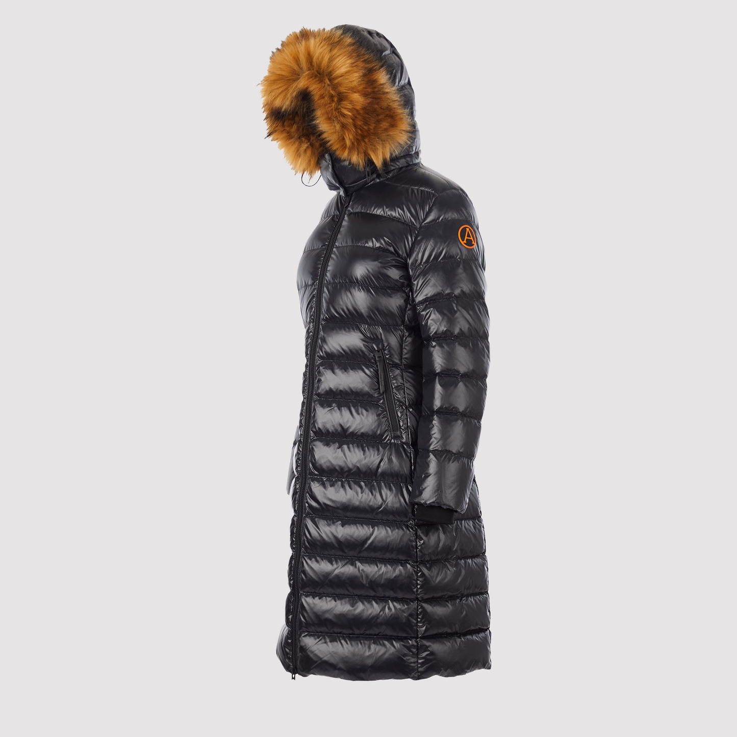 Women's Heavyweight Arctic Long Puffer Jacket in Black