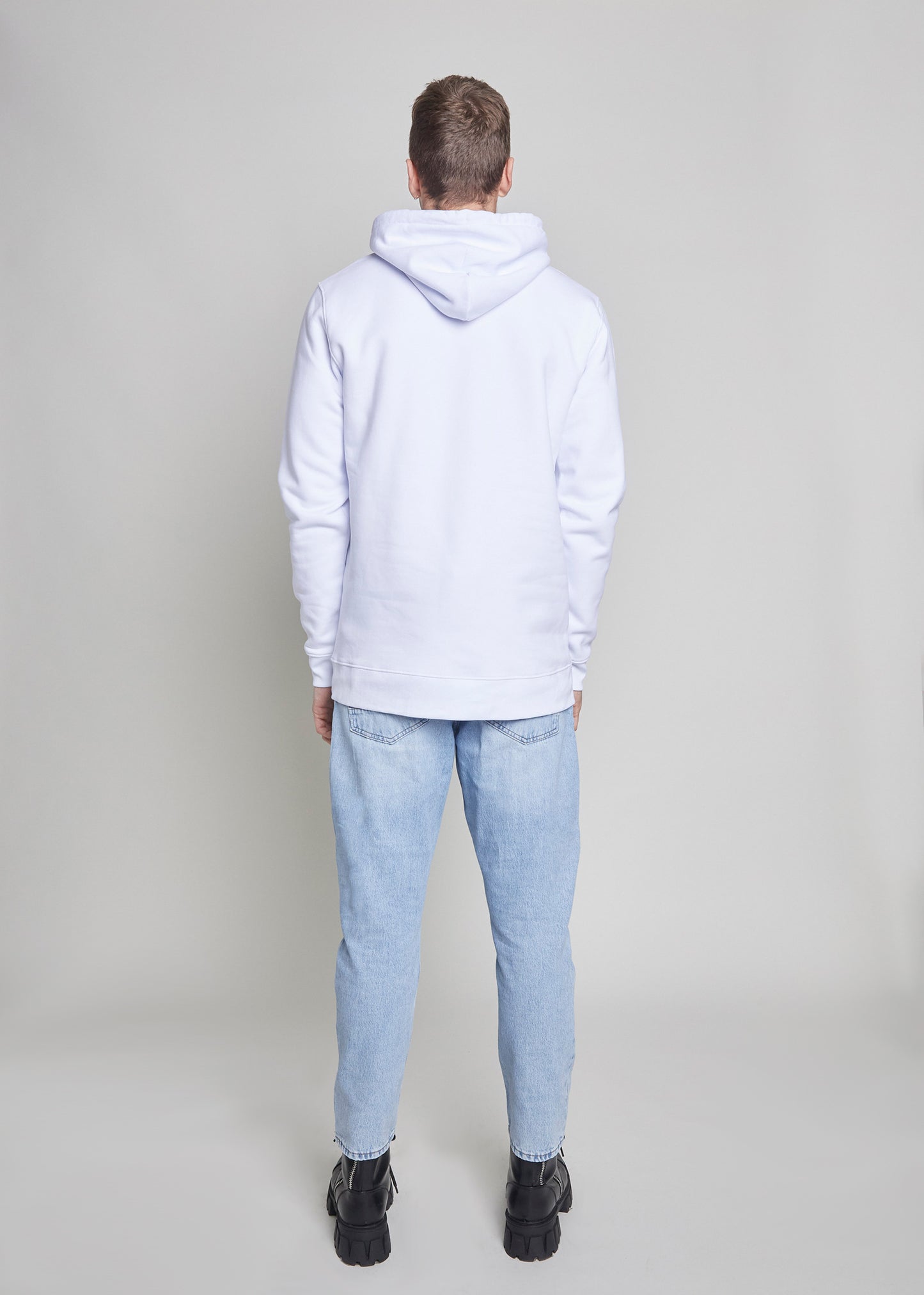 Men's Mountains Hoodie in White