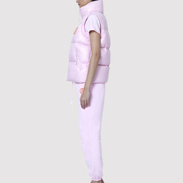 Women's Gilet in Baby Pink