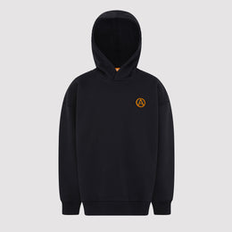 Kids Badge Hoodie in Black
