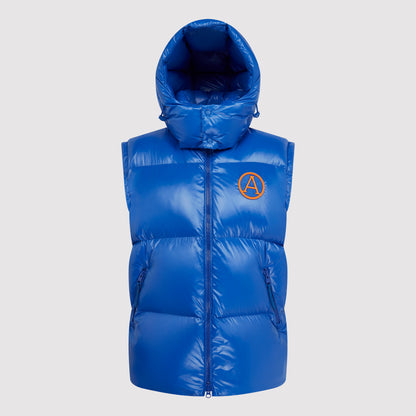 Men's Hooded Gilet in Cobalt Blue