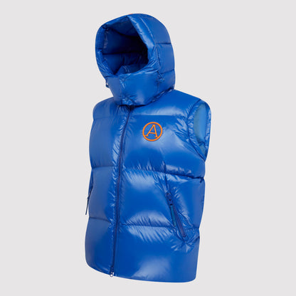 Men's Hooded Gilet in Cobalt Blue