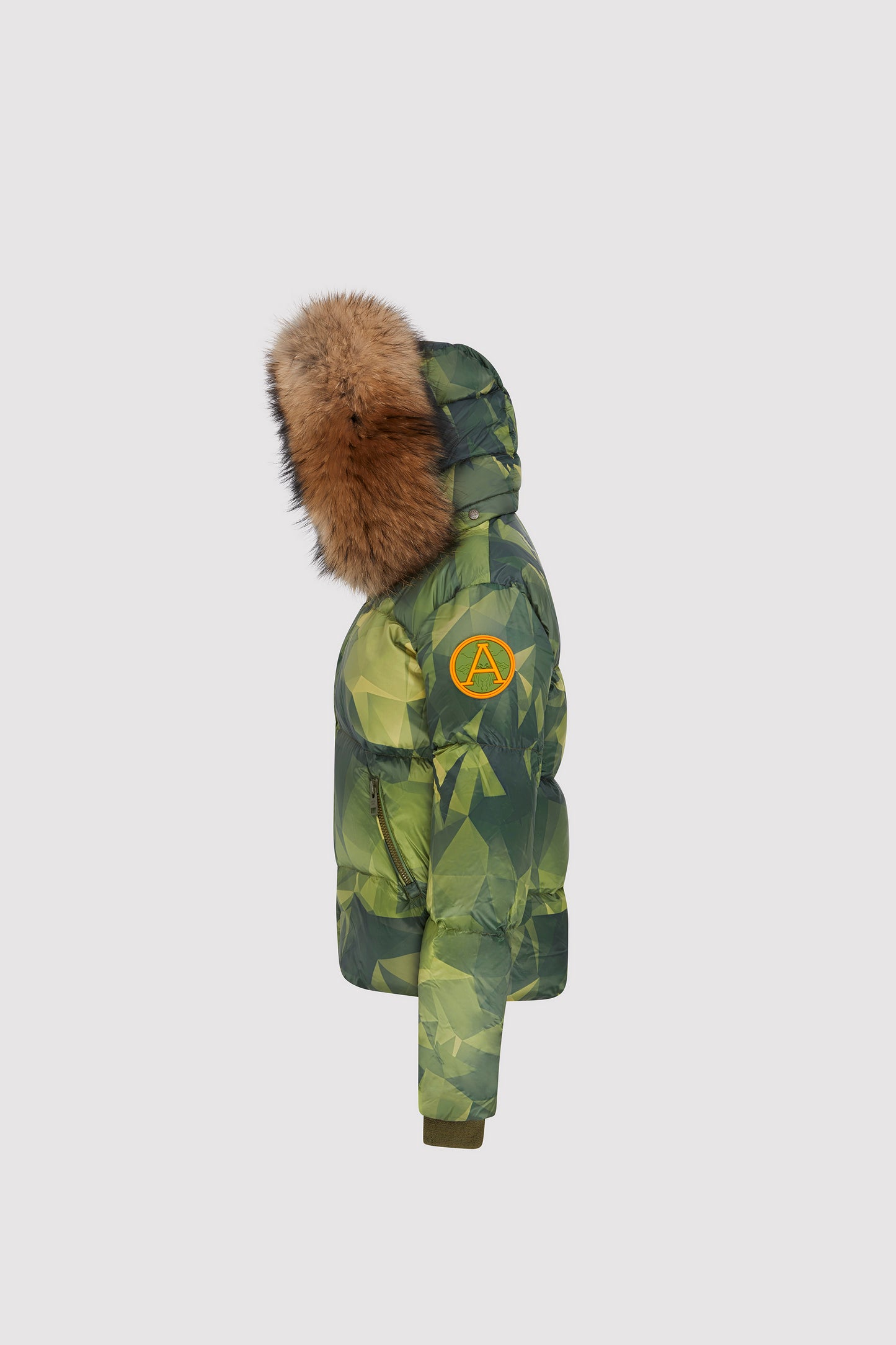 Kids Puffer with Fur in Camo