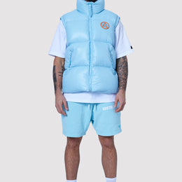 Men's Gilet in Baby Blue