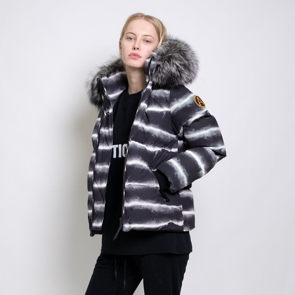 Army print clearance puffer jacket