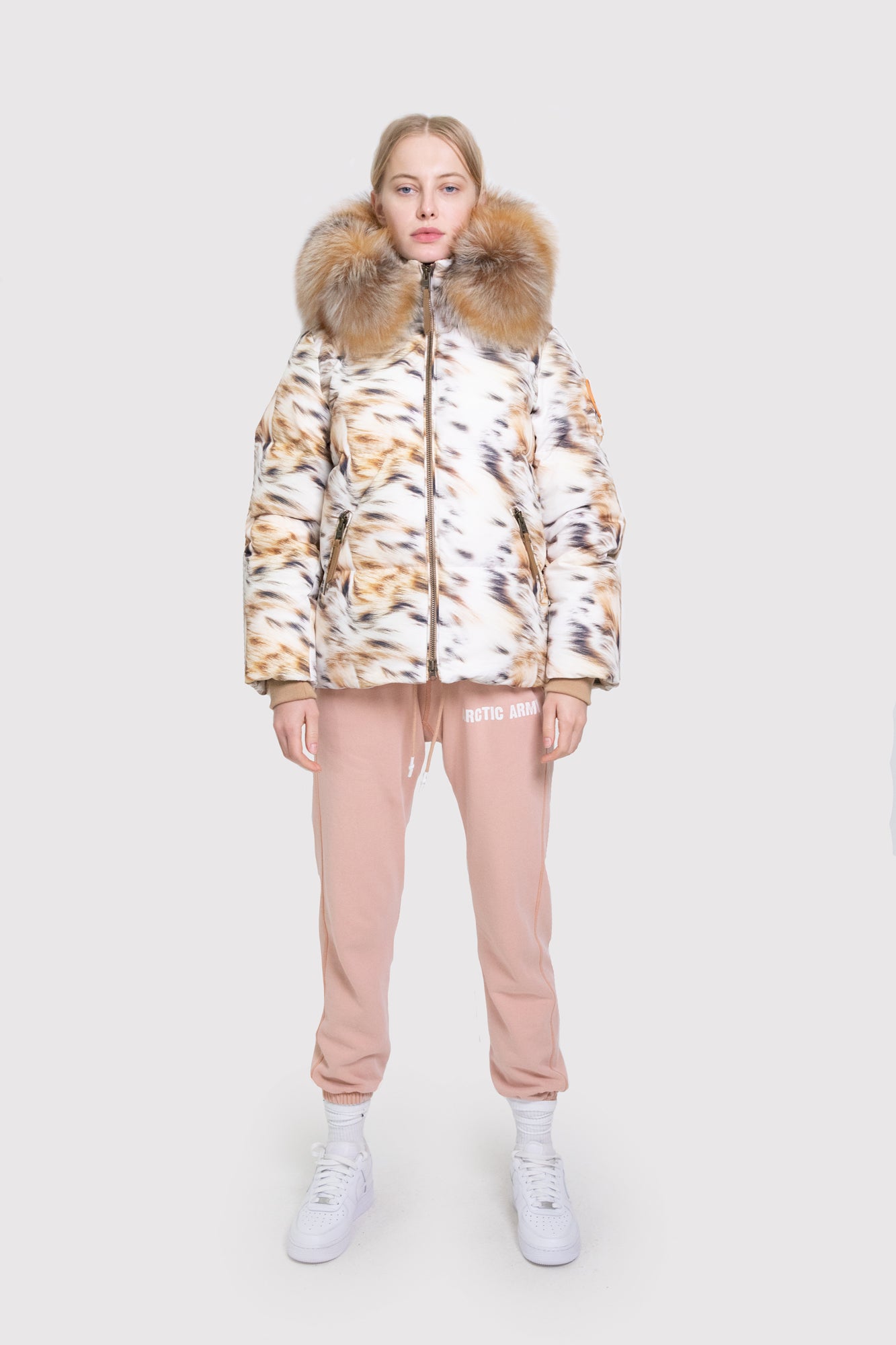 Army print coat hotsell with fur hood