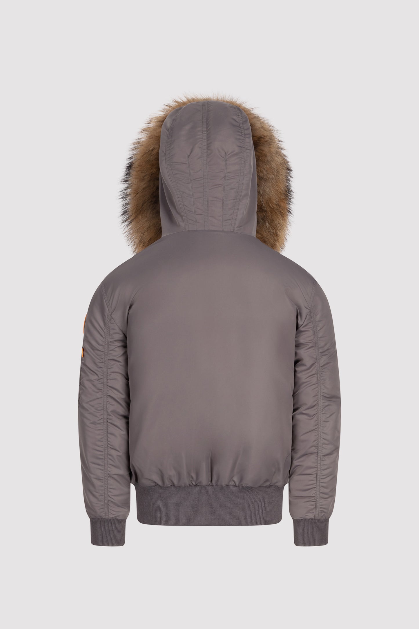 Women's Bomber with Fur in Grey