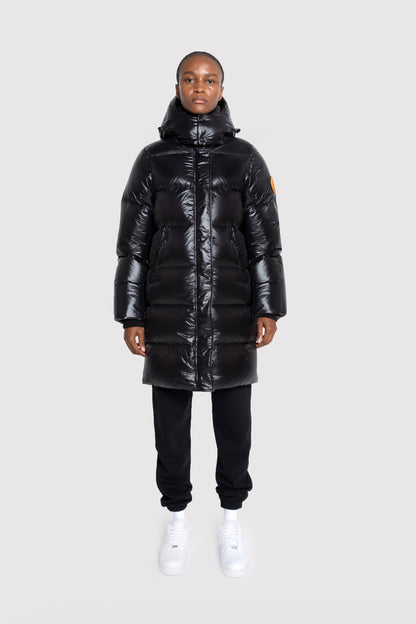 Women's Mid-Length Puffer in Black