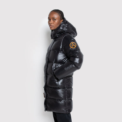 Women's Mid-Length Puffer in Black