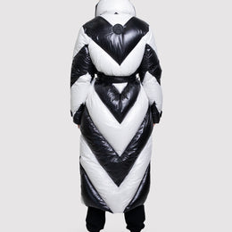 Women's Puffer in Monochrome Print