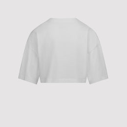 Women's 3D AA Cropped T-Shirt in White