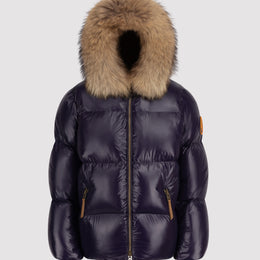 Arctic Army Navy Puffer with Fur