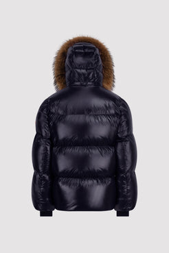 Arctic Army Navy Puffer with Fur