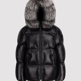 Women's Black Edition Puffer with Fur in Black